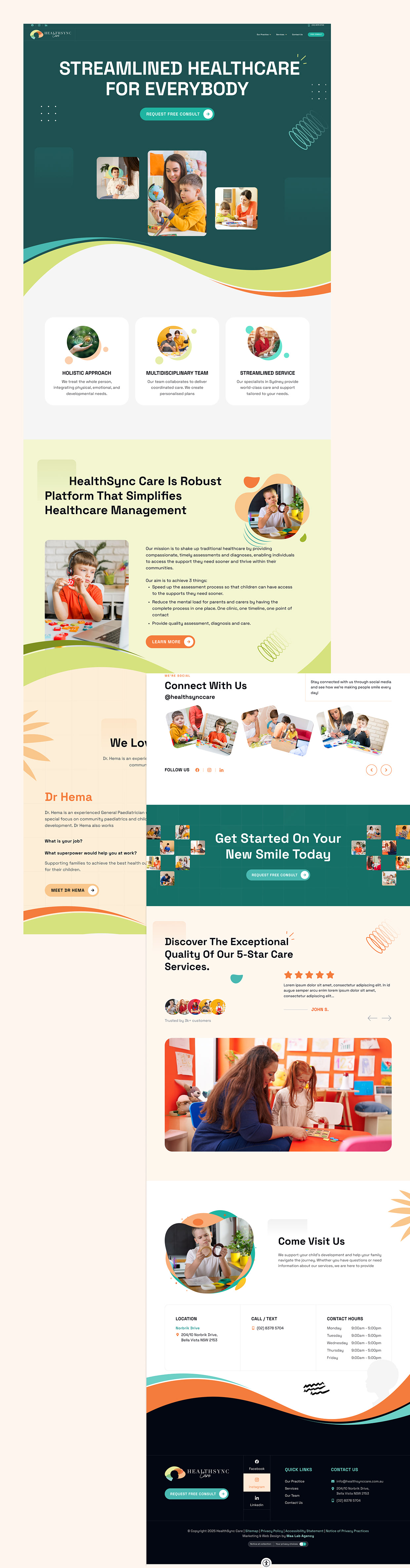 Healthsync Care Website Redesign Modern UX/UI in Figma Image 5