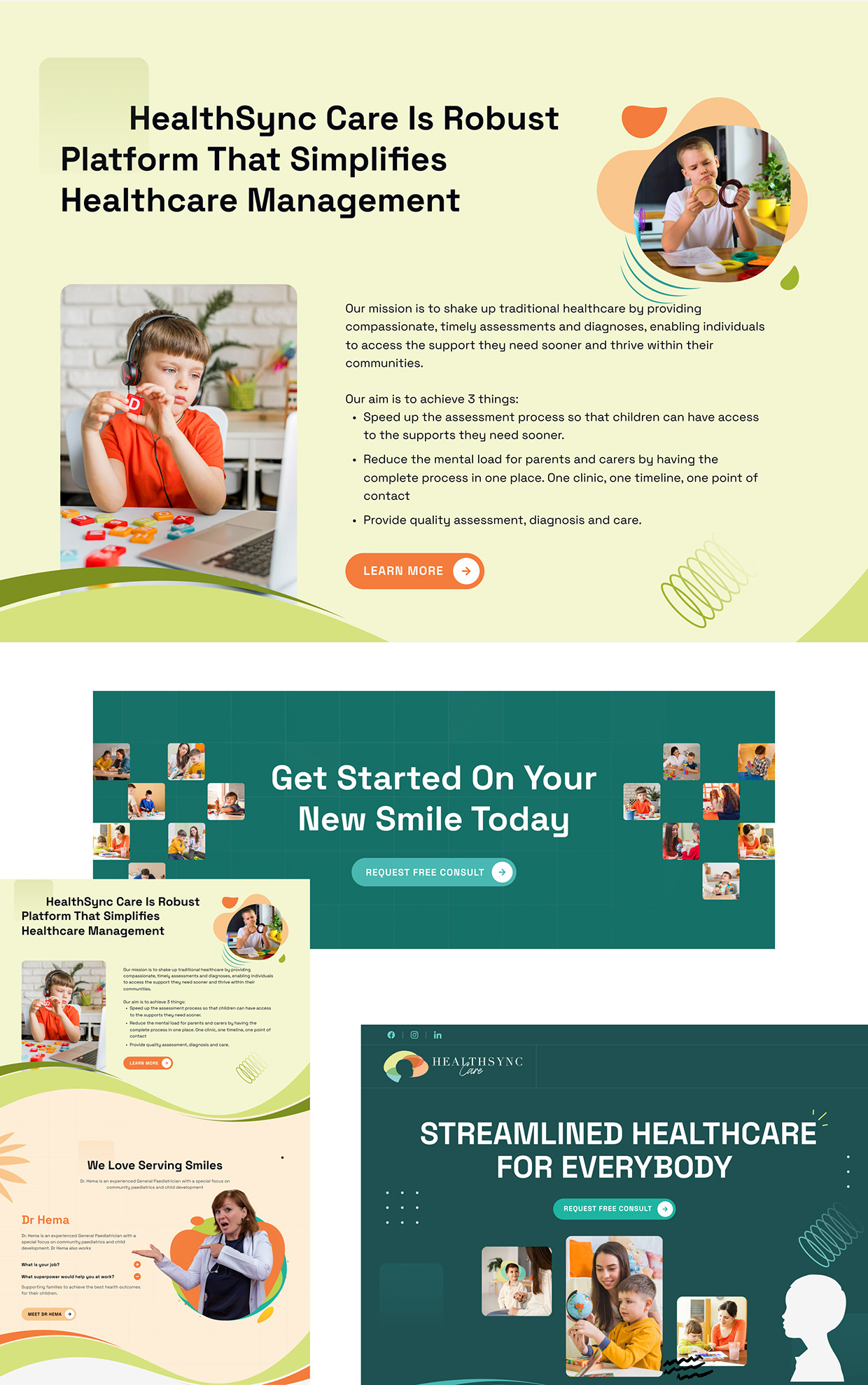 Healthsync Care Website Redesign Modern UX/UI in Figma Image 6