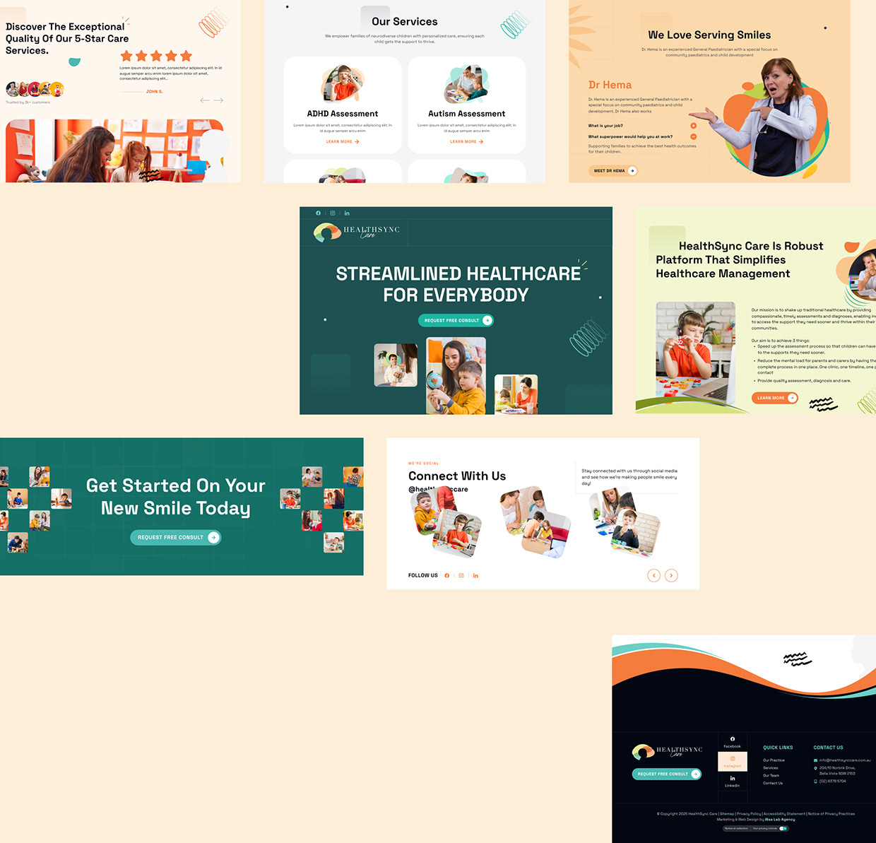 Healthsync Care Website Redesign Modern UX/UI in Figma Image 7