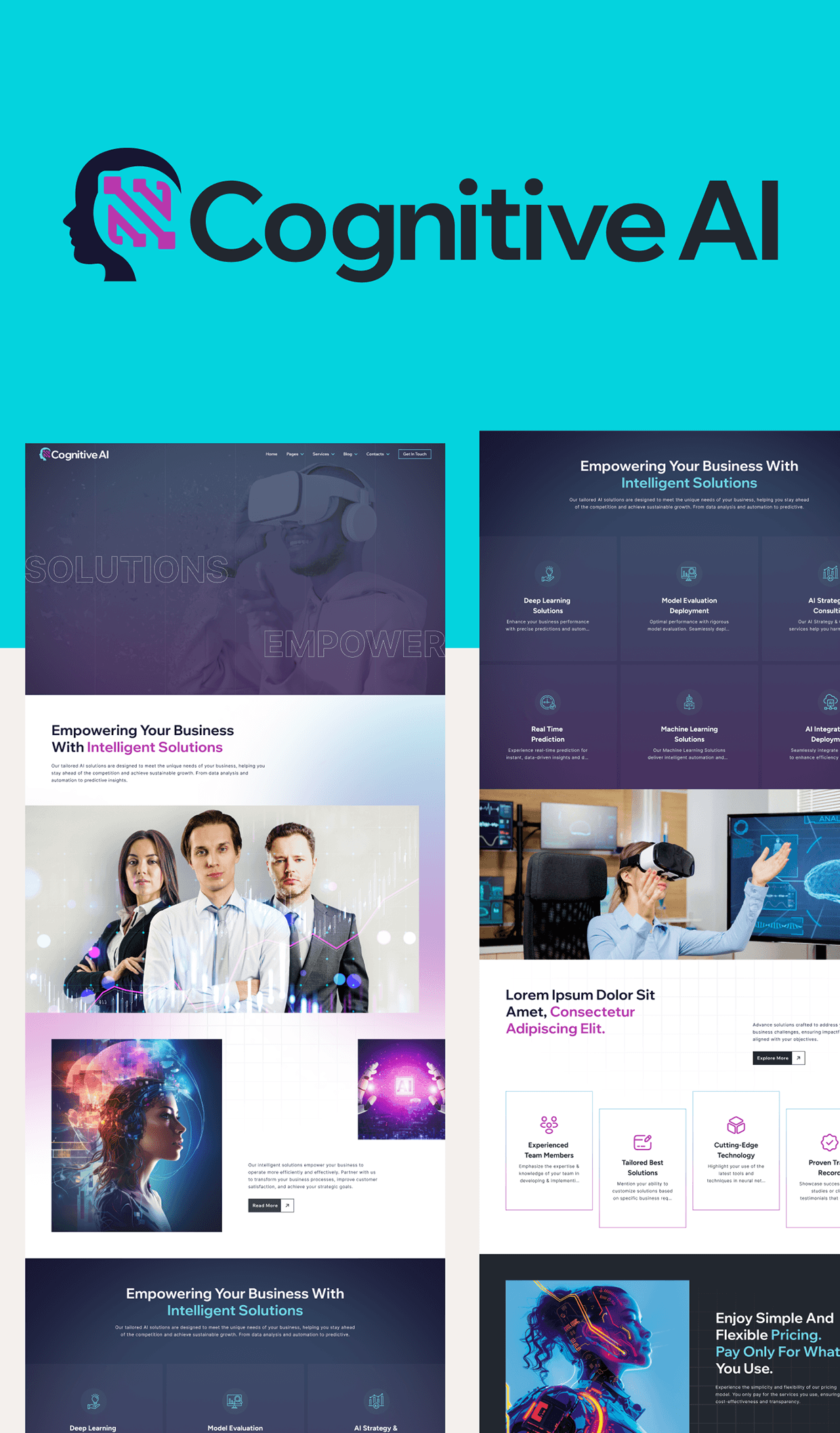 Artificial Intelligence Agency Website UI/UX Design Image 6