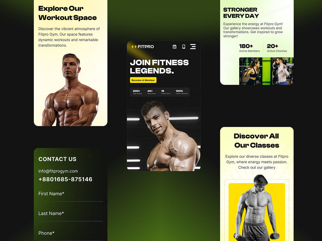 FitPro — Modern Gym Website UI/UX Design Image 9