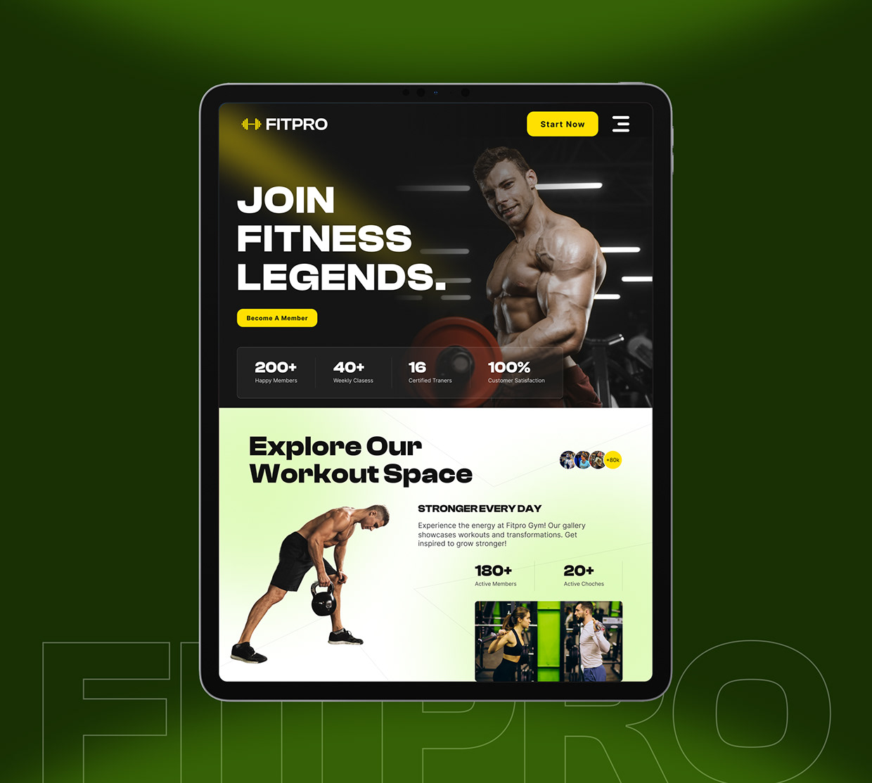 FitPro — Modern Gym Website UI/UX Design Image 12