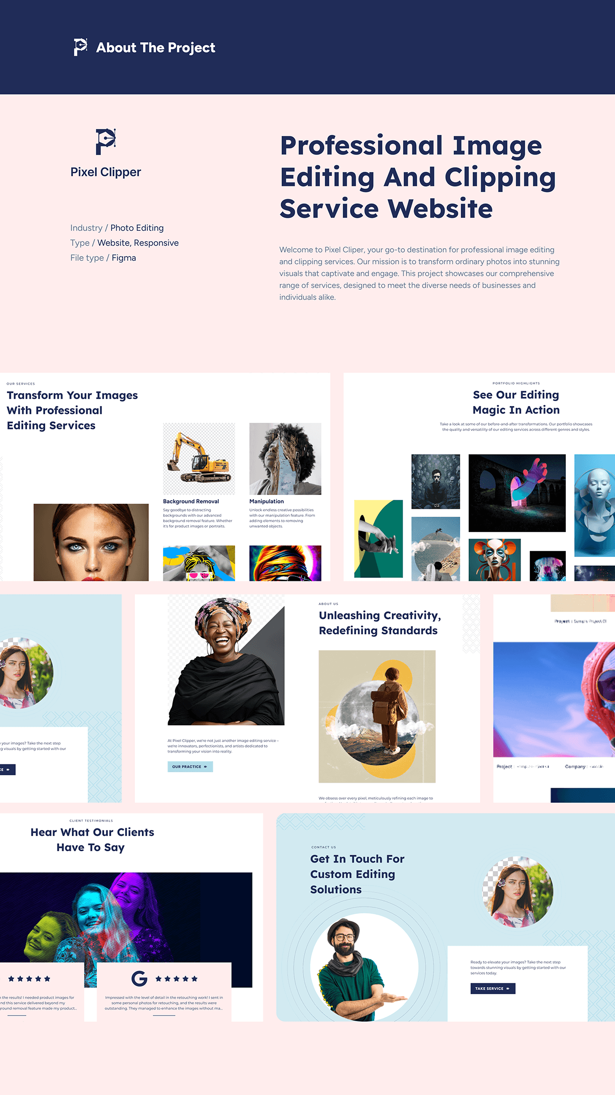 PixelClipper-Image editing & Clipping Website UIUX Image 0