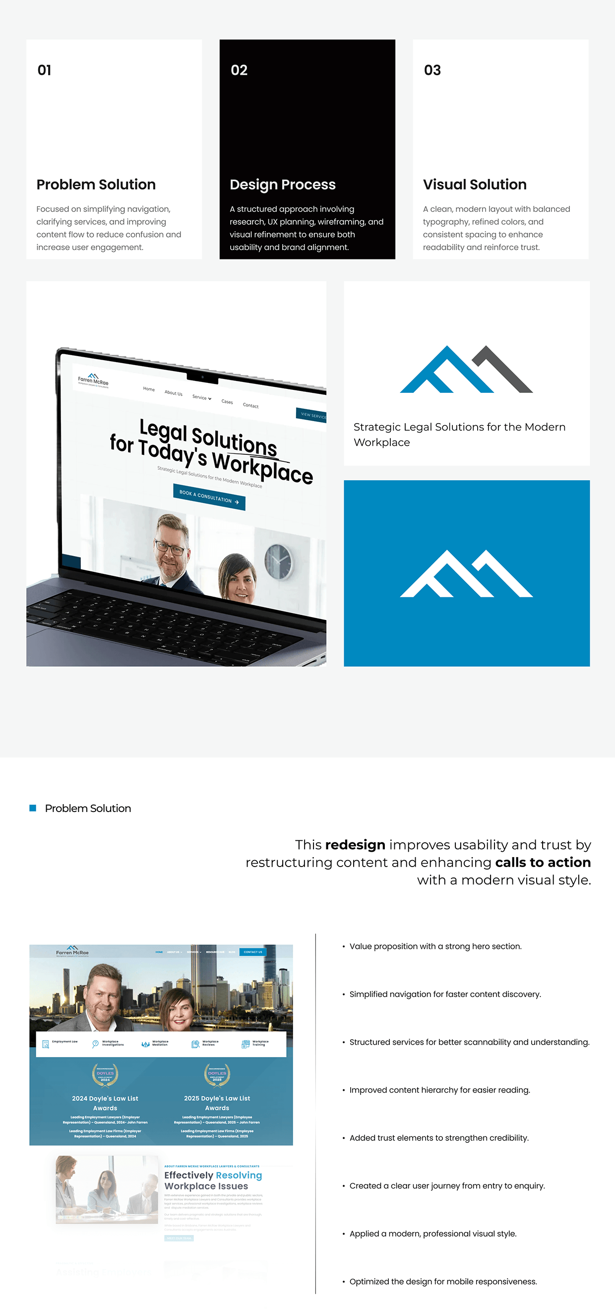 Farren McRae — Law Firm Website UI/UX Design Image 2