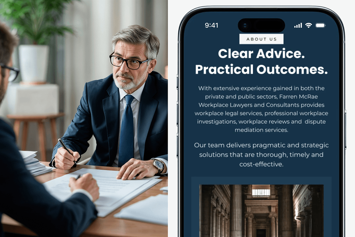Farren McRae — Law Firm Website UI/UX Design Image 5