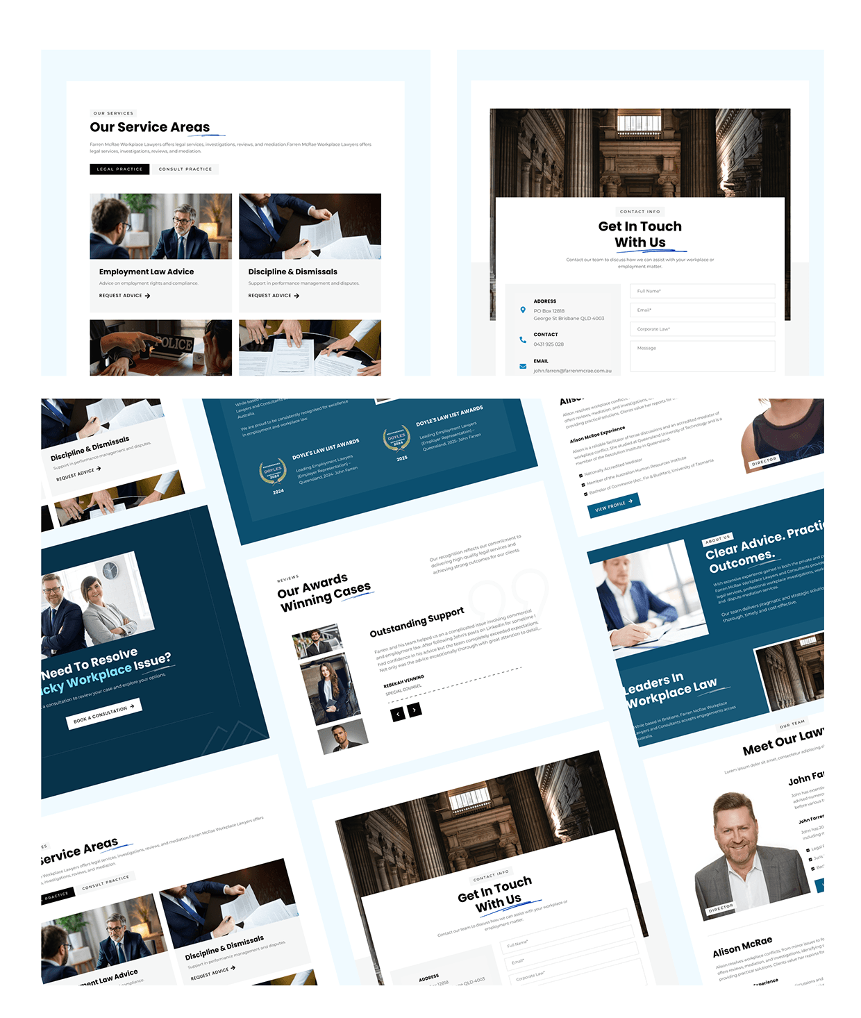 Farren McRae — Law Firm Website UI/UX Design Image 7