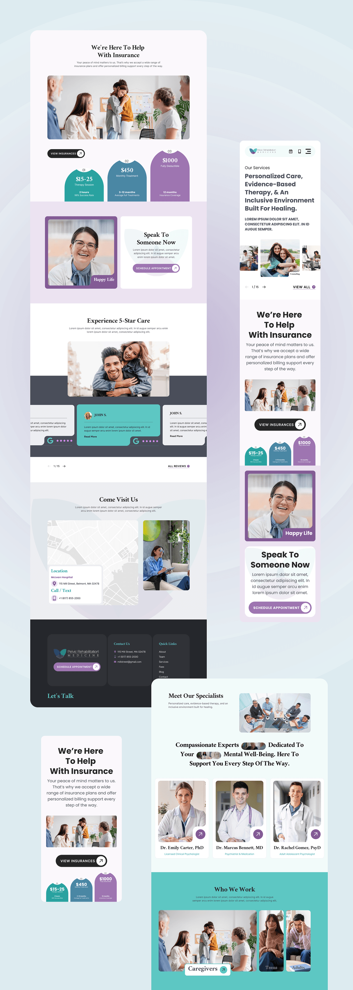 Pelvic Rehabilitation Medicine Website Redesign UI/UX Image 4