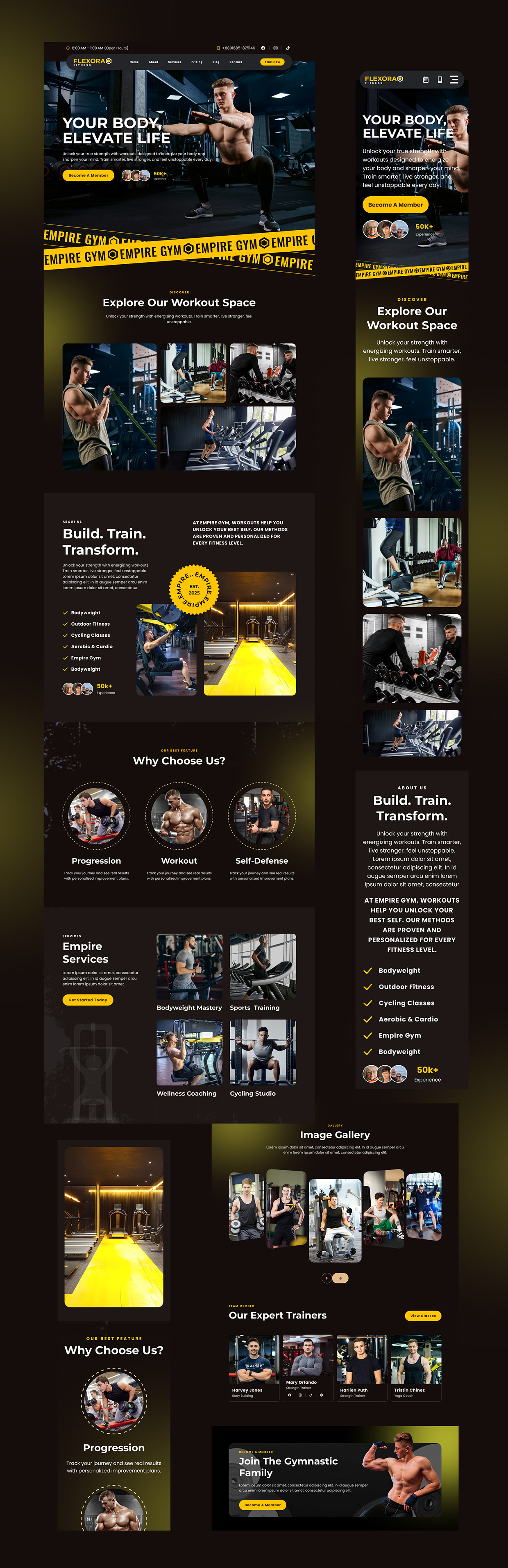 Flexora Fitness Modern Gym Website Design Image 6