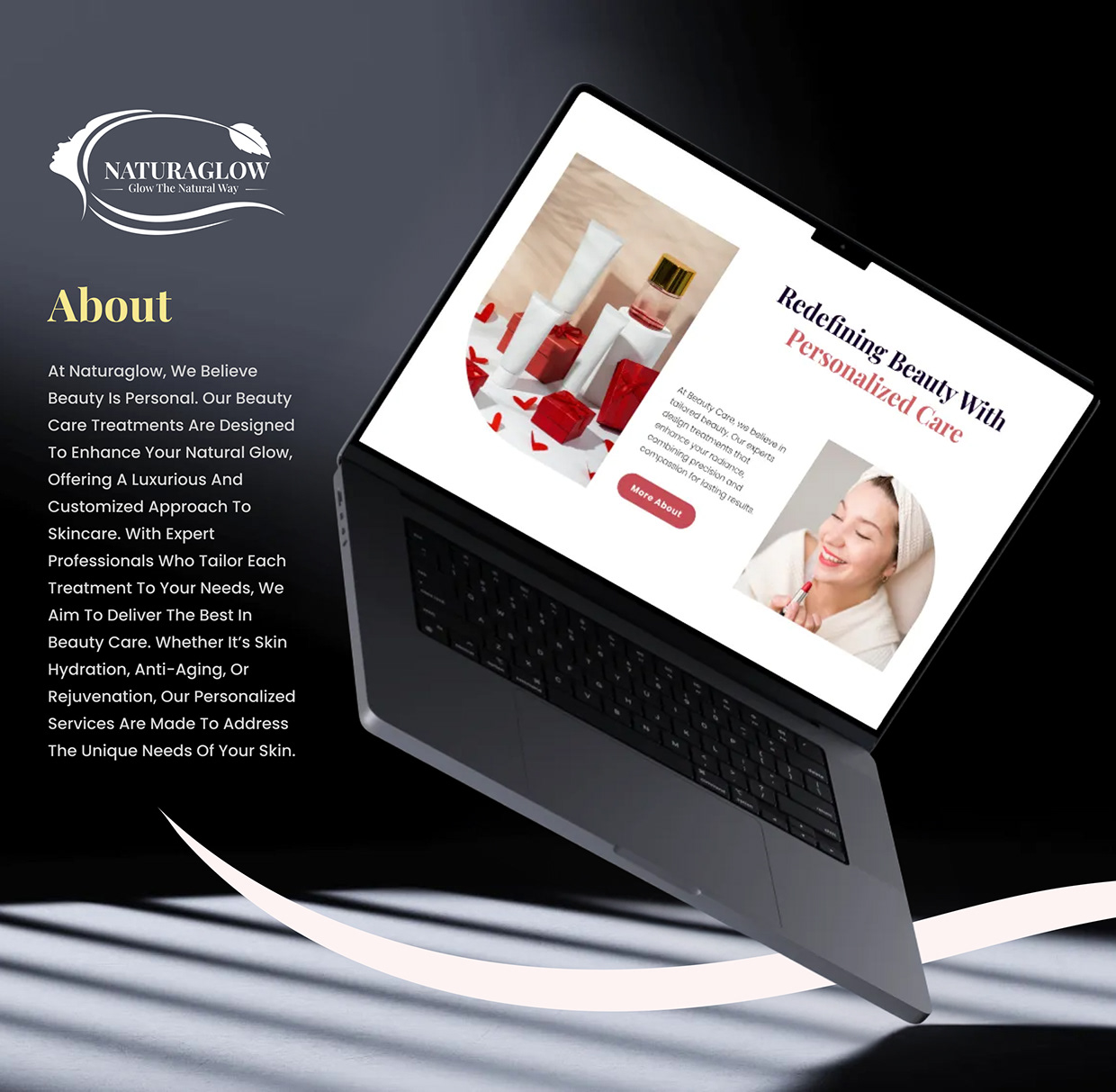 Beauty Care Website — Modern Skincare UI/UX Design Image 2