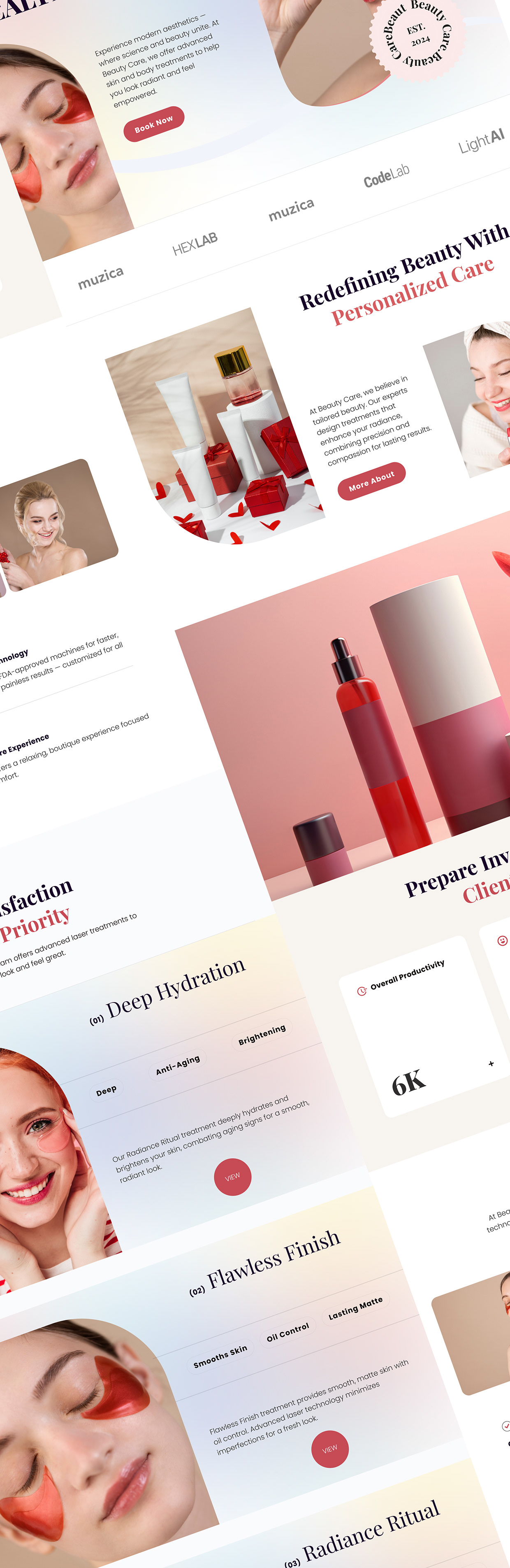 Beauty Care Website — Modern Skincare UI/UX Design Image 10