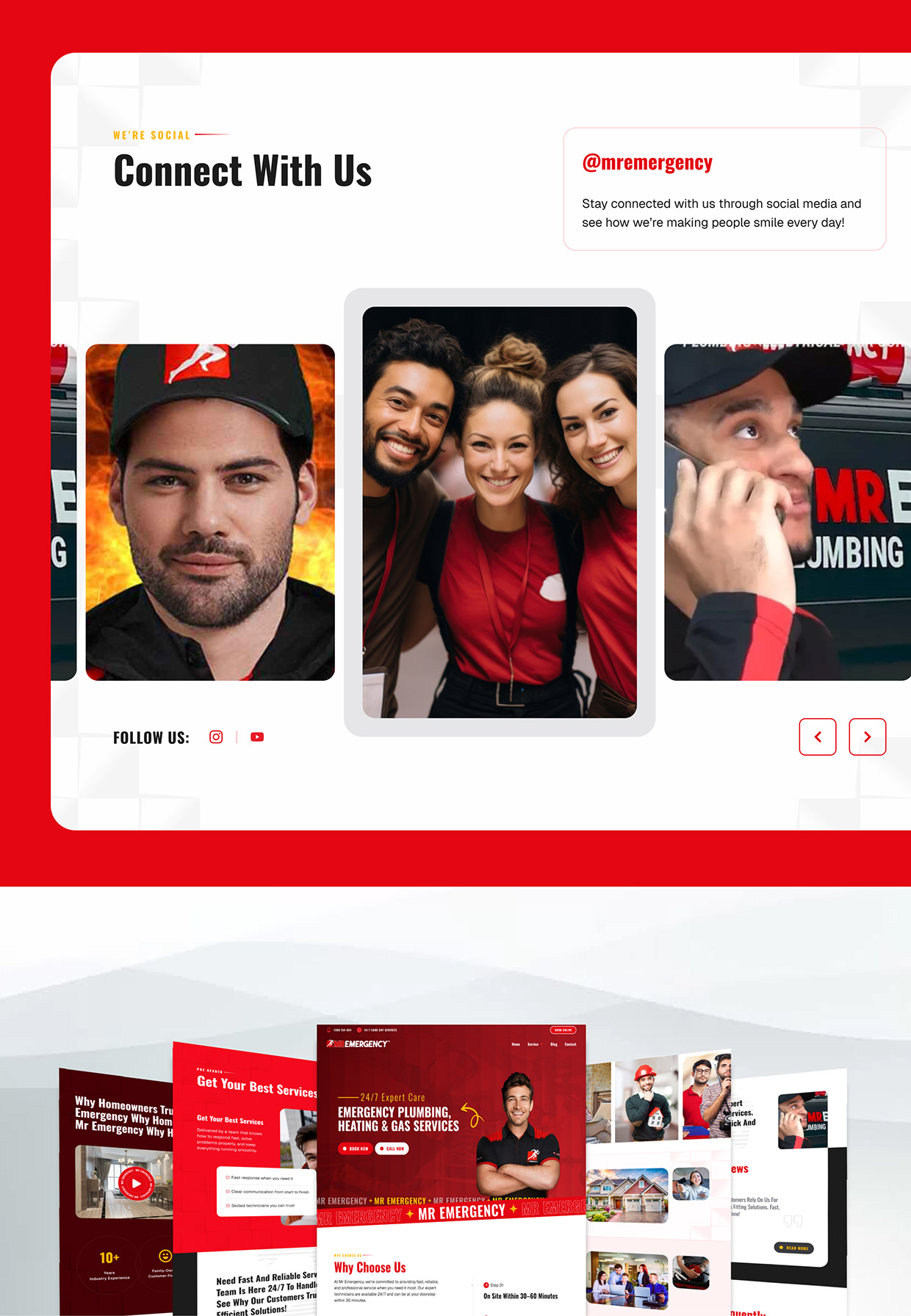 Redesign MR Emergency Plumbing Website UI/UX Design Image 3