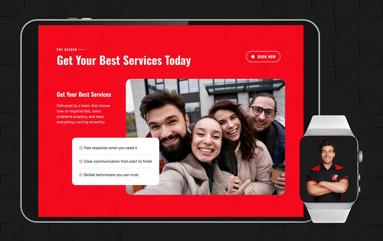 Redesign MR Emergency Plumbing Website UI/UX Design Image 5