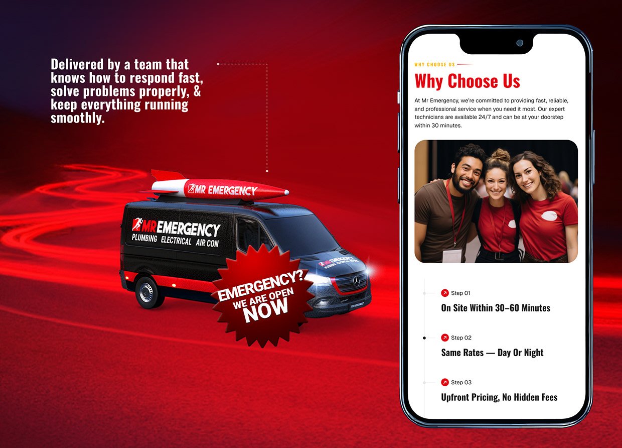 Redesign MR Emergency Plumbing Website UI/UX Design Image 6