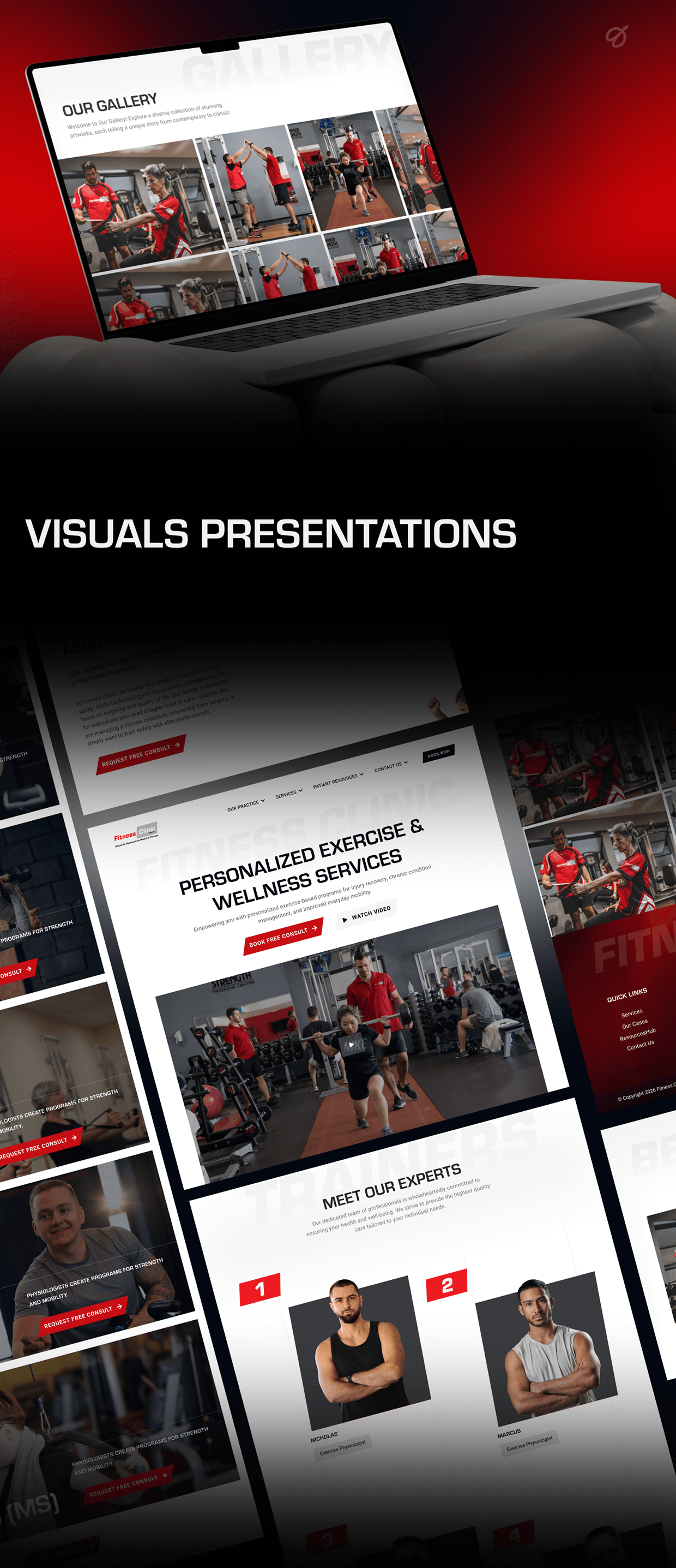Fitness Clinic Website UI/UX Design Image 6