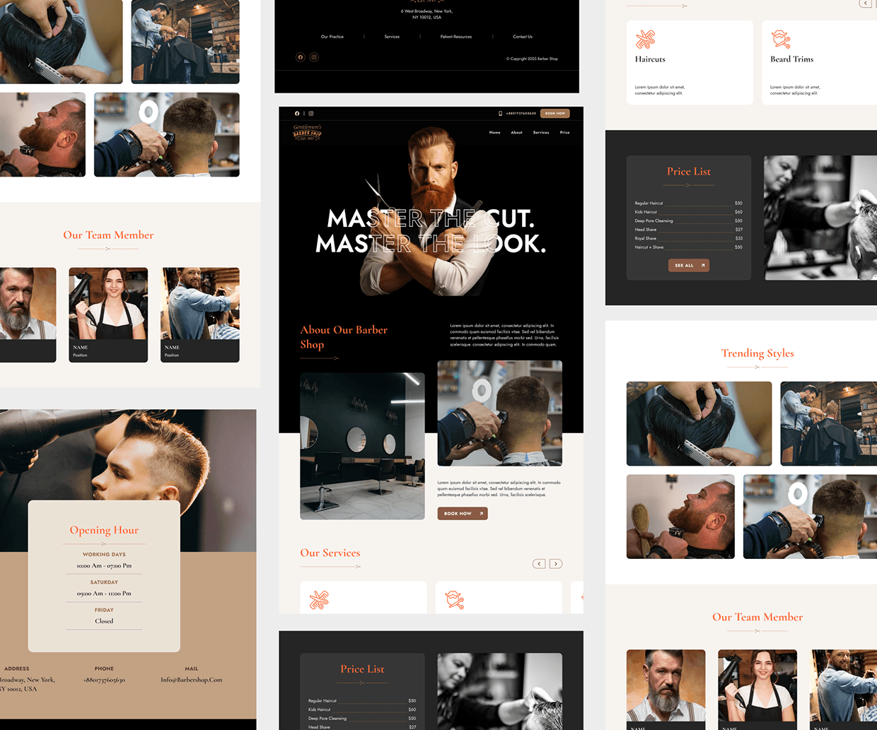 Gentlemen’s Barber Shop —Barber Website UI/UX Design Image 6