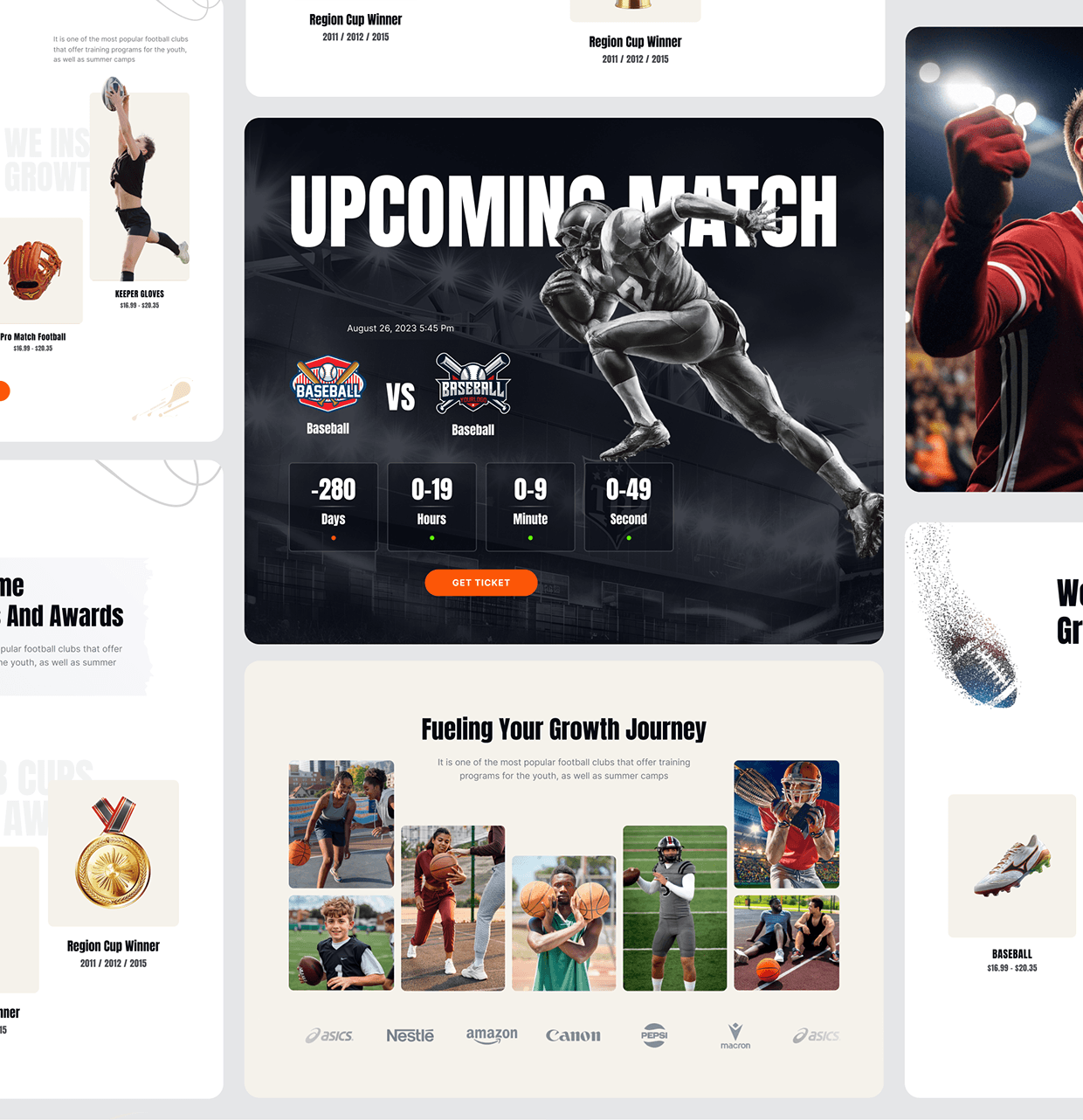 Sporty — Modern Sports Website UI/UX Design Image 7
