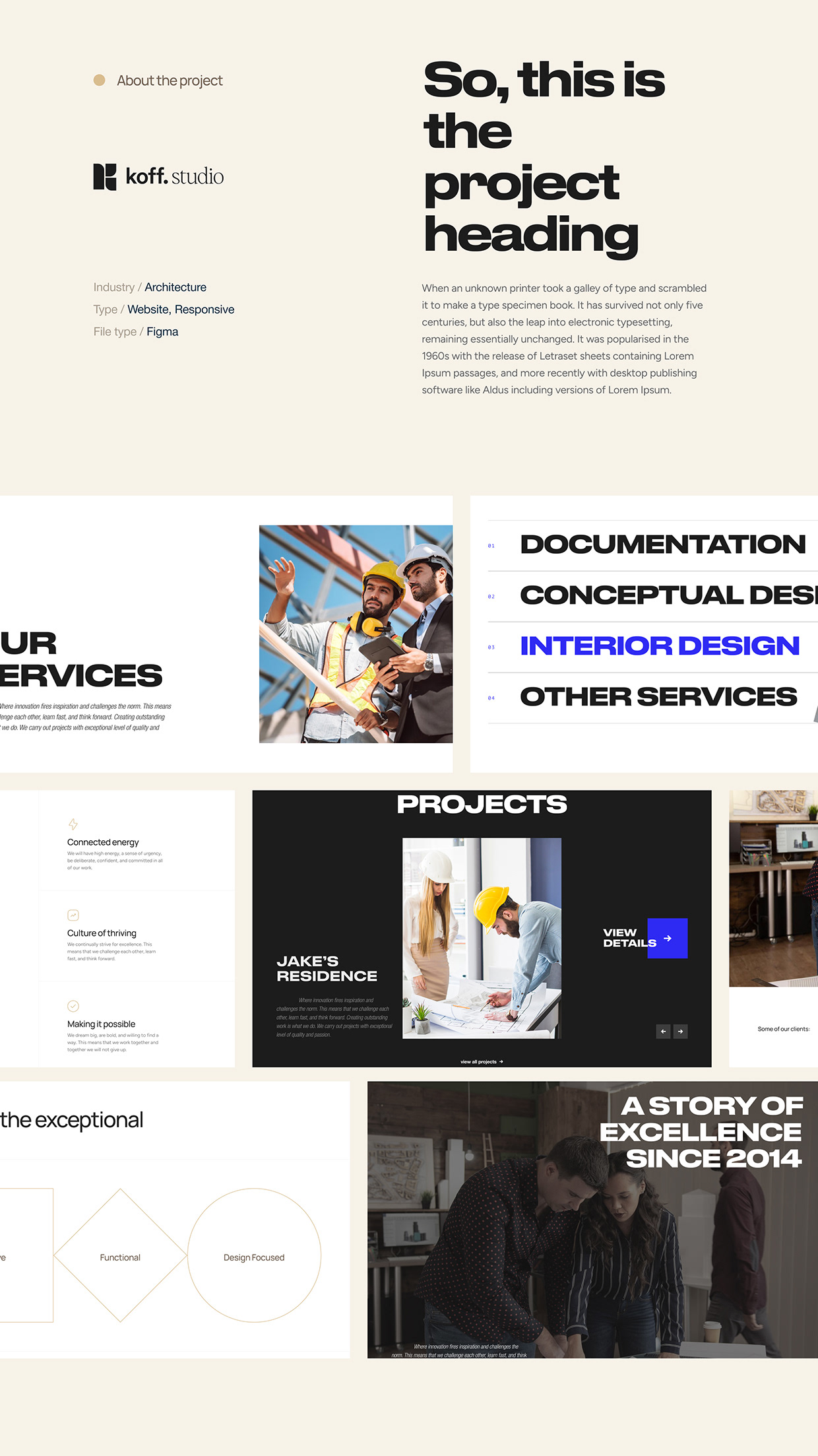 Koff.Studio Architecture Website Figma Template Image 0