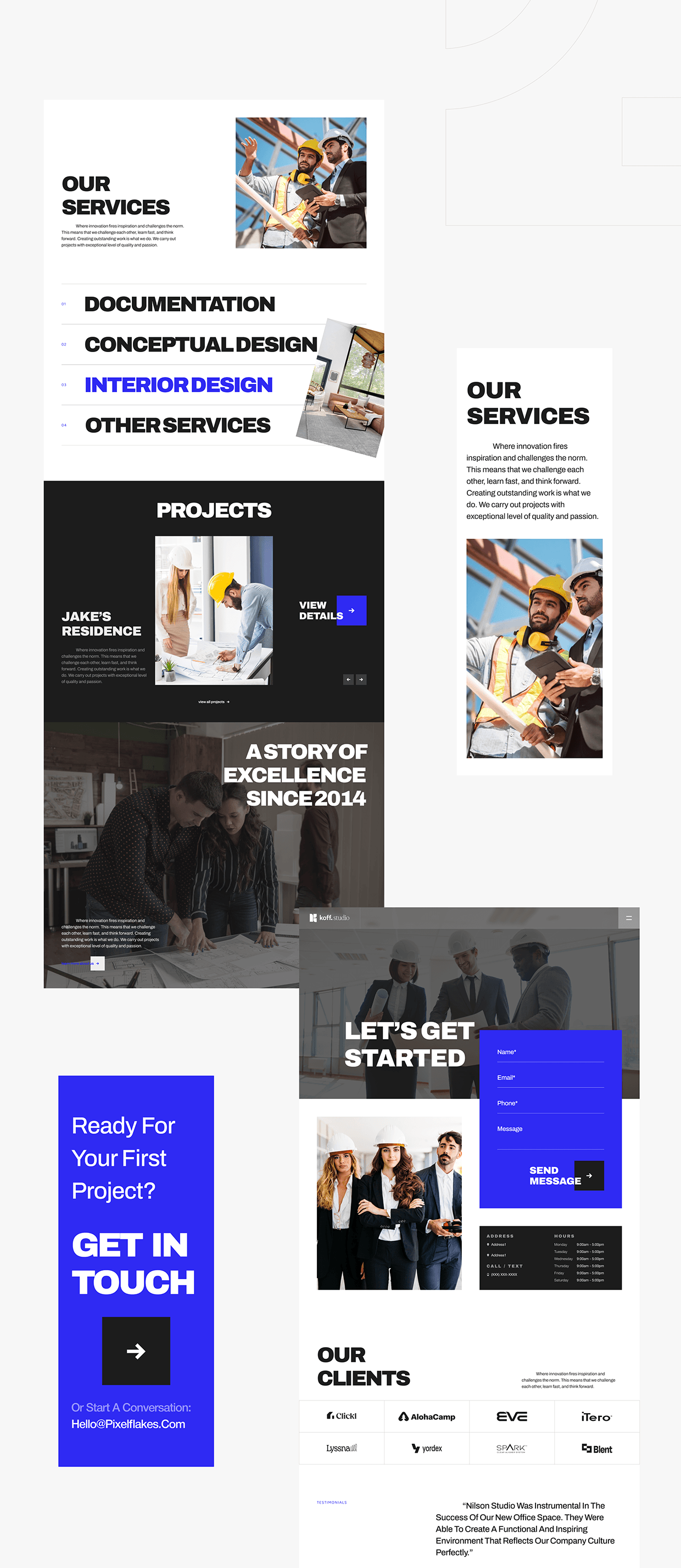 Koff.Studio Architecture Website Figma Template Image 4