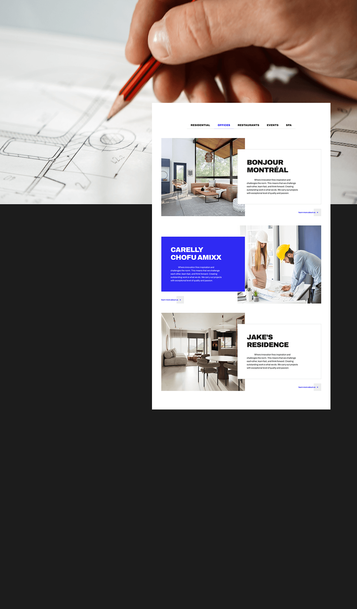 Koff.Studio Architecture Website Figma Template Image 5