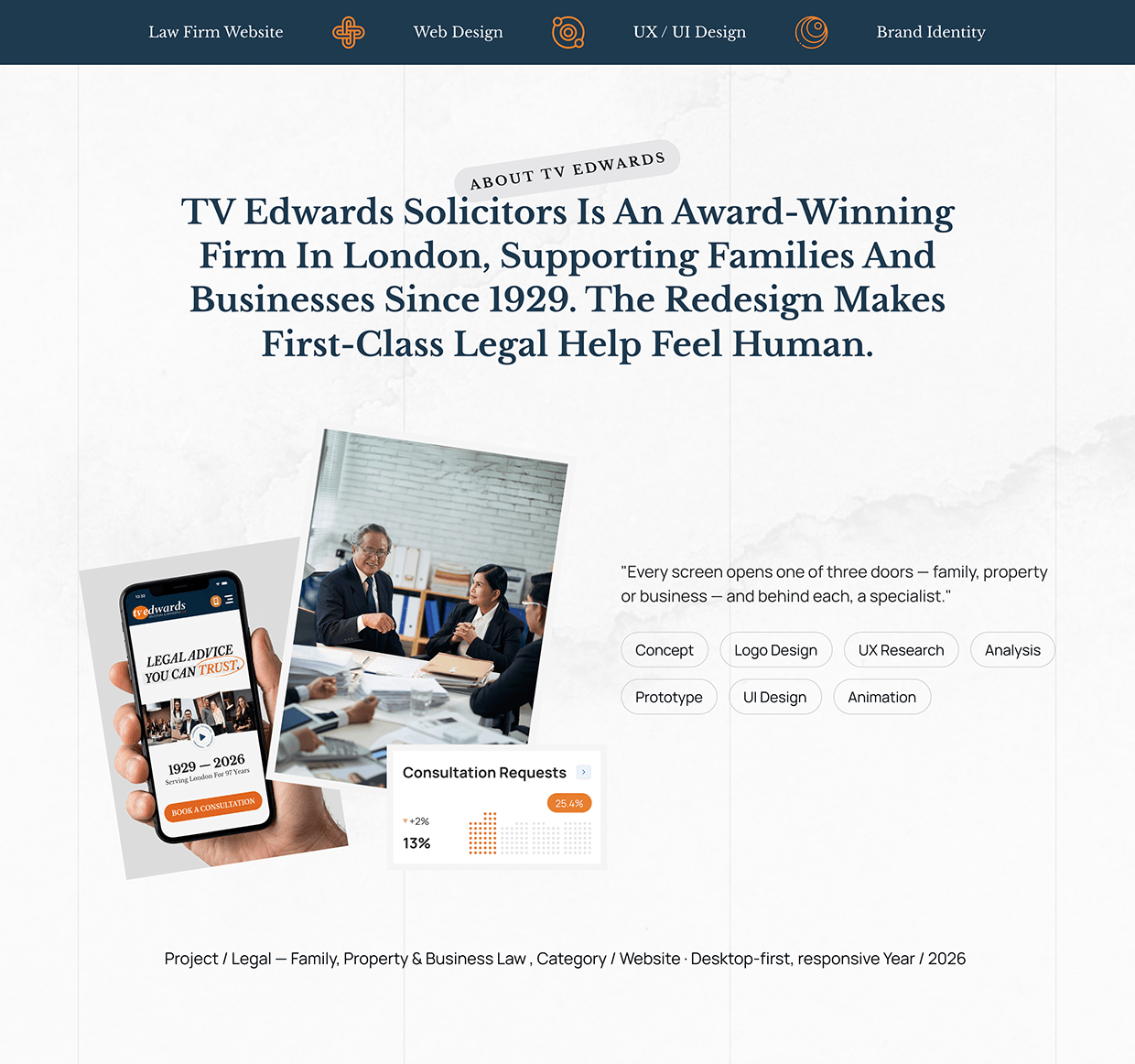 TV Edwards Solicitors — Website UX/UI Redesign Image 0
