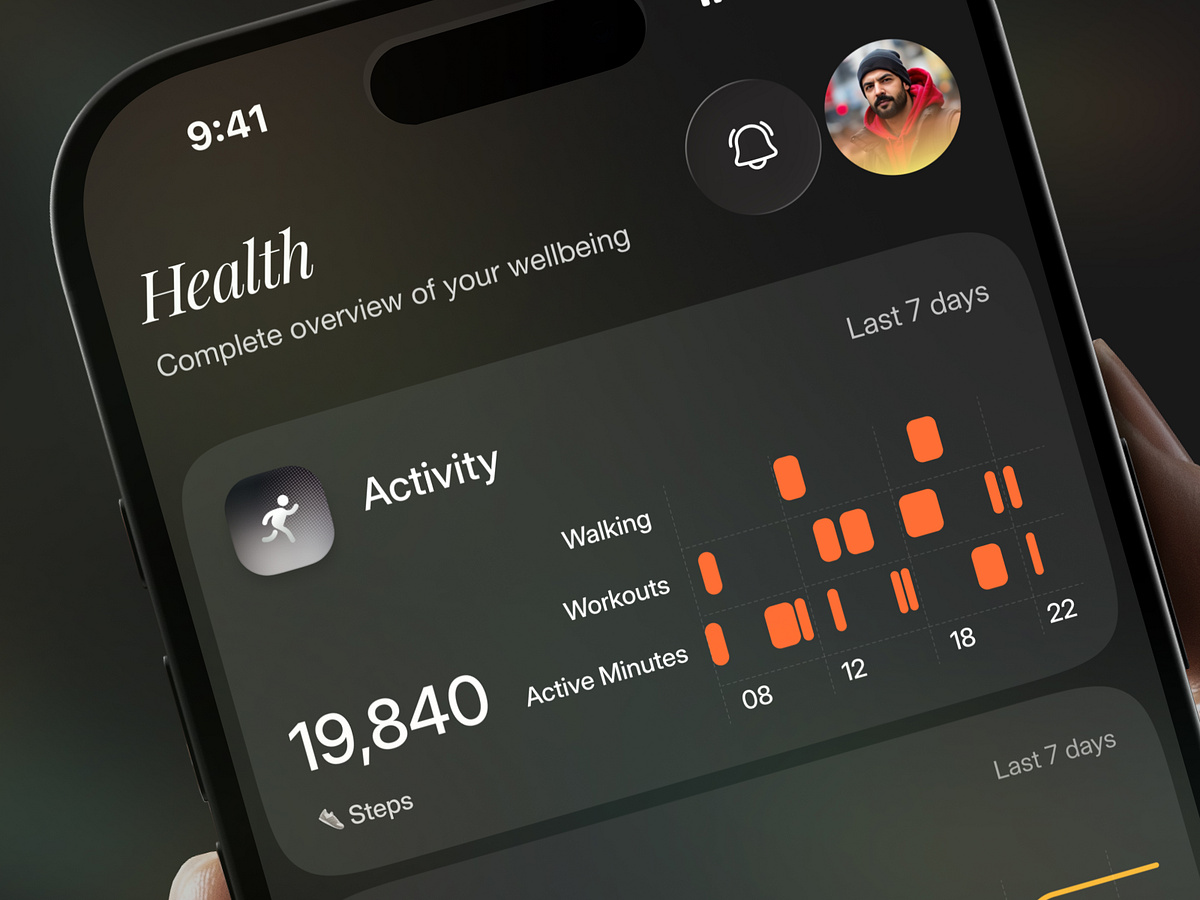 Health & Fitness App UI Image 2