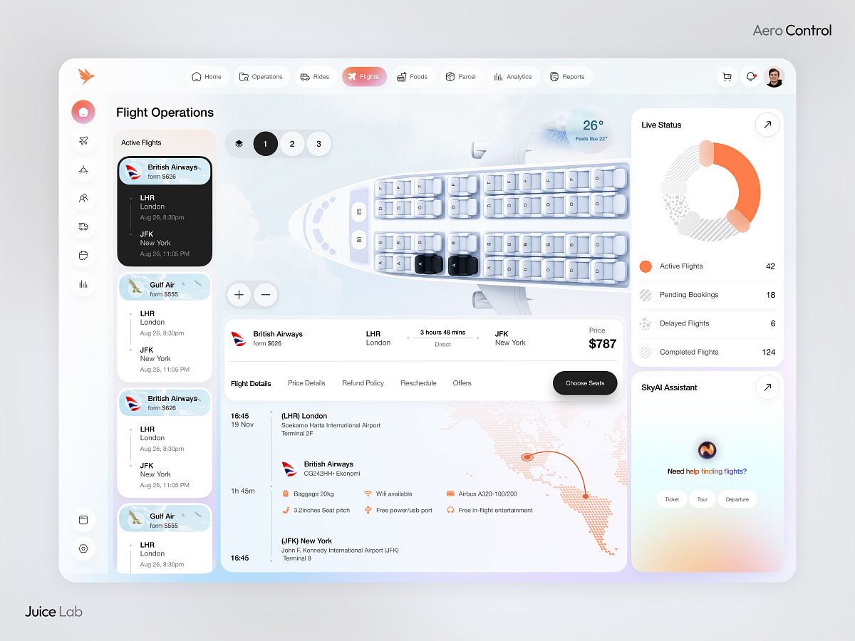 Flight Operations Dashboard | Airline Management & Seat Planning