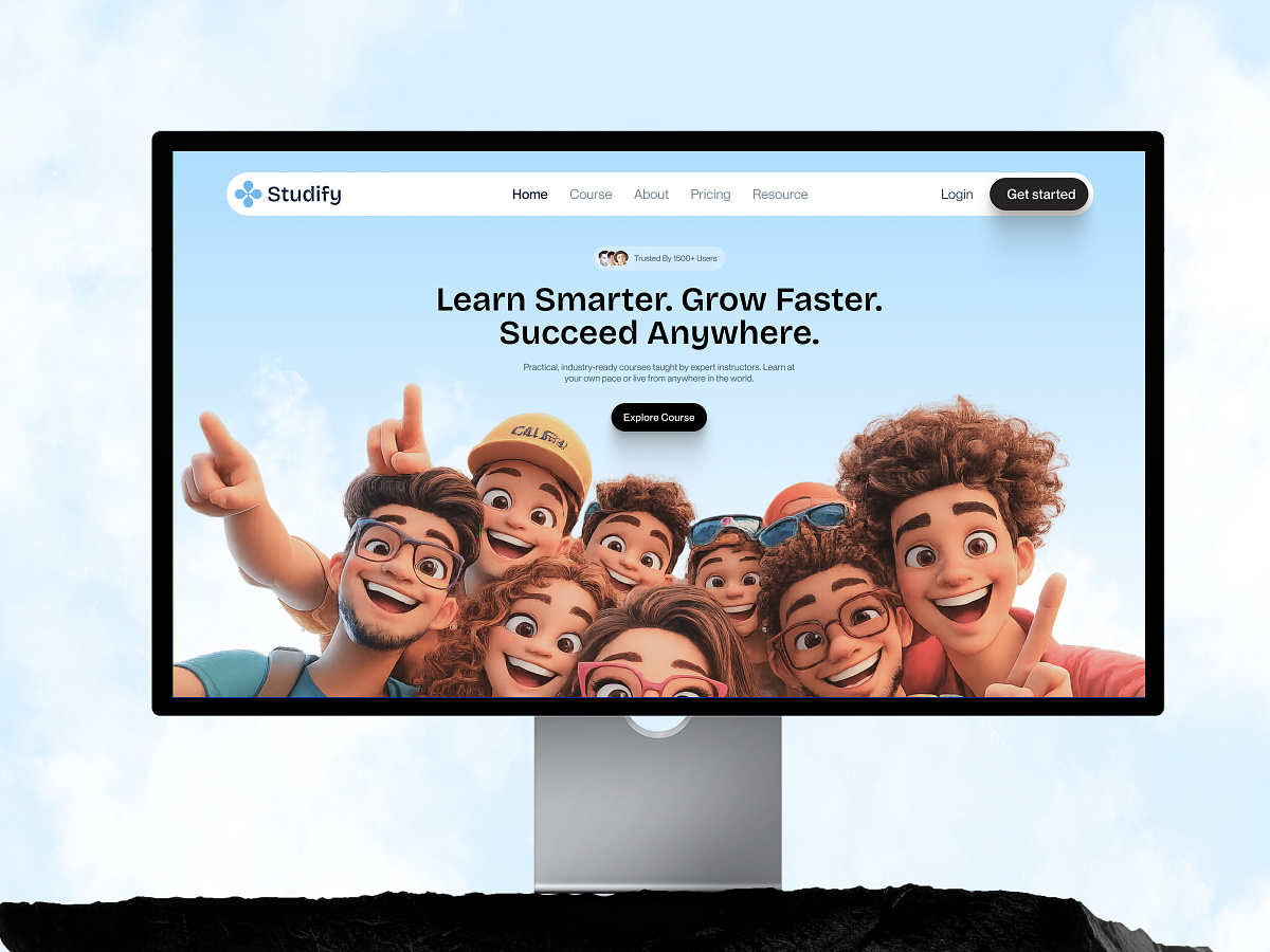 Education Website UI | Studify Learning Platform for Real Growth Image 1