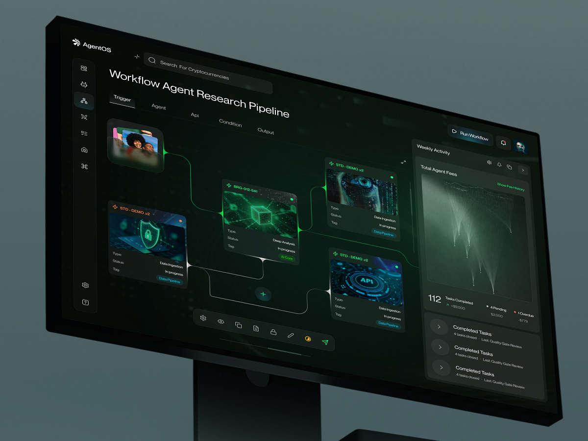 AI Workflow Builder UI | Agent Pipeline Dashboard Image 3
