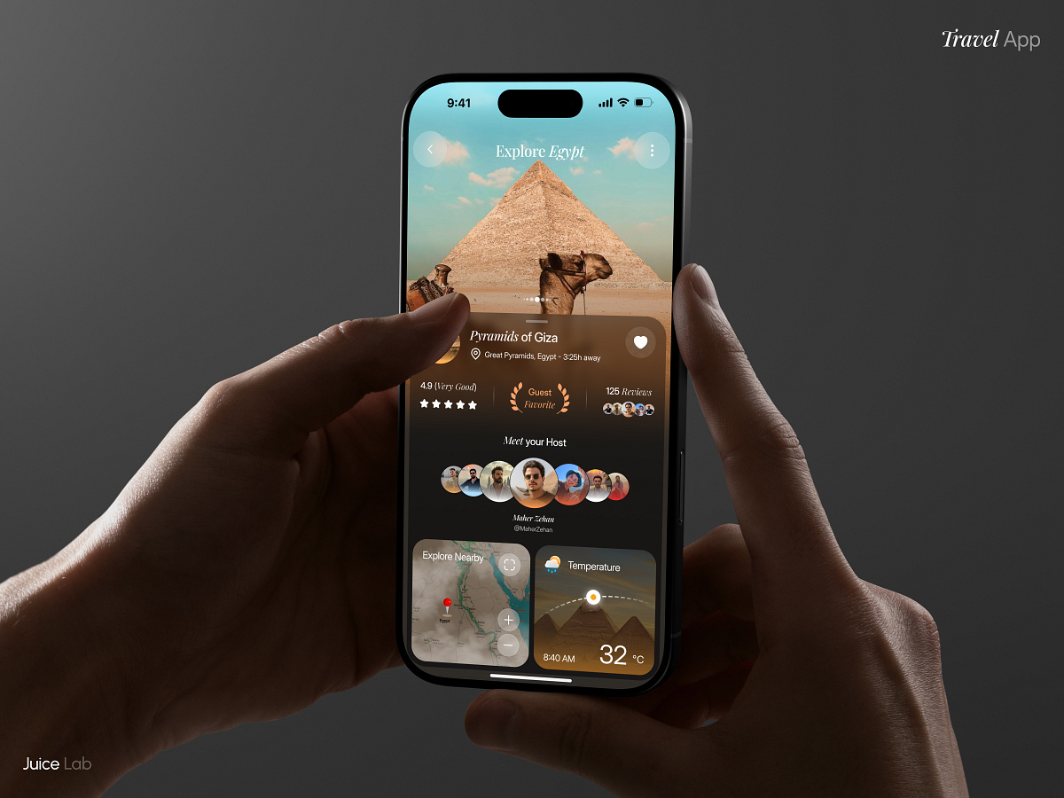 Travel Mobile App UI Image 0