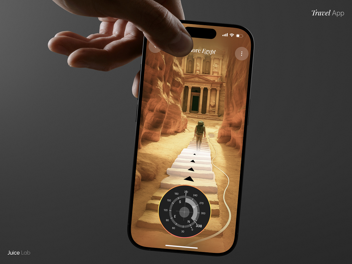 Travel Mobile App UI Image 1