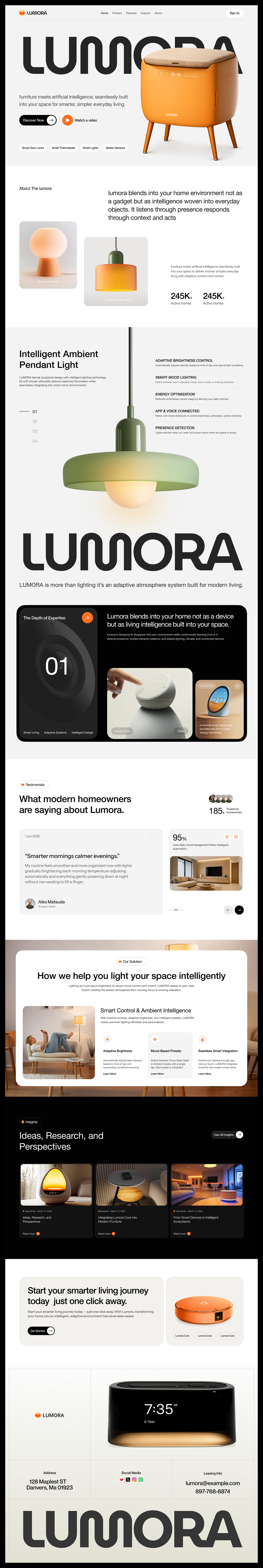 Smart Home AI Landing Page | IoT Product Experience UI UX Design Image 0