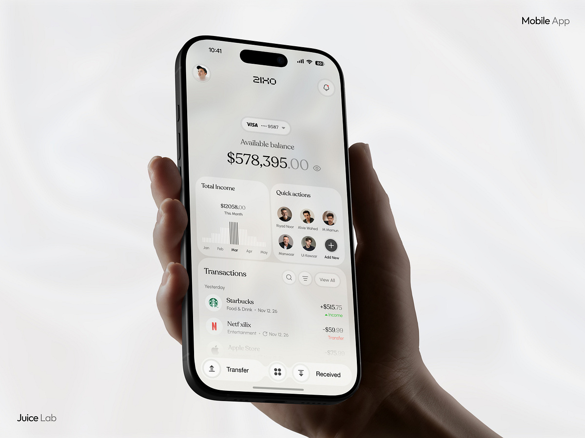 Finance Mobile App UI | Smart Banking & Expense Analytics Image 0