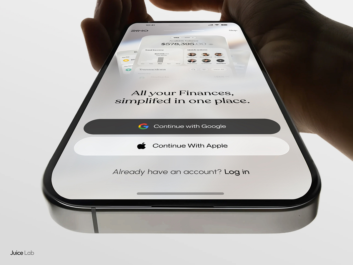 Finance Mobile App UI | Smart Banking & Expense Analytics Image 1