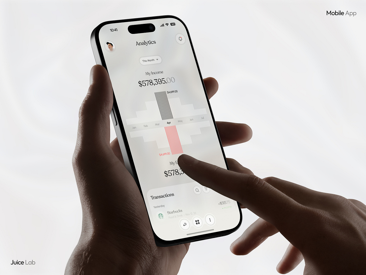 Finance Mobile App UI | Smart Banking & Expense Analytics Image 2
