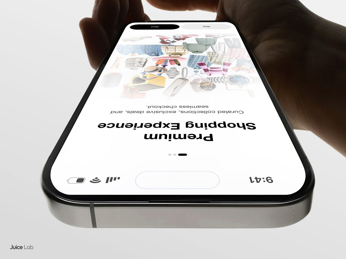 Luxury E-commerce App Design Image 1