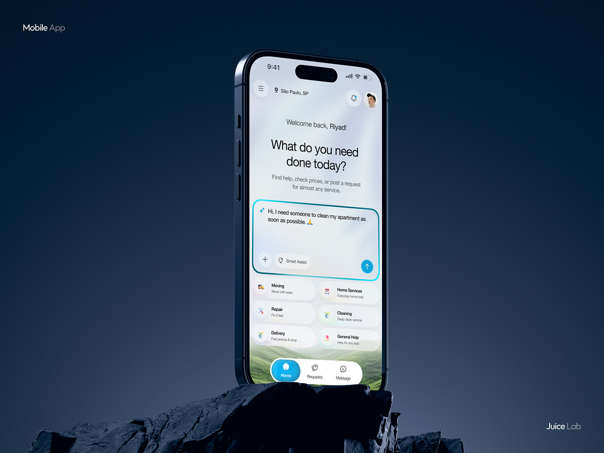 Smart Service Marketplace Mobile App UI Image 2