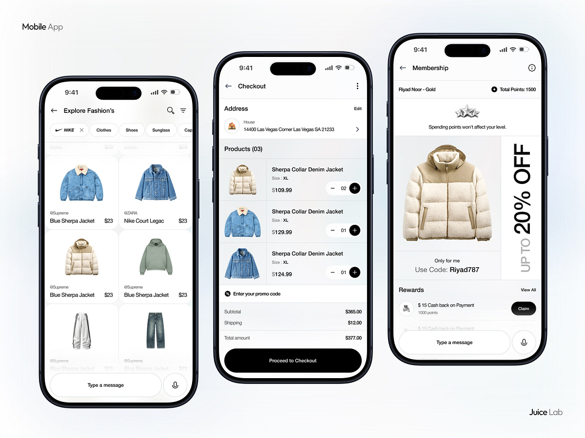Premium E-commerce Mobile UI