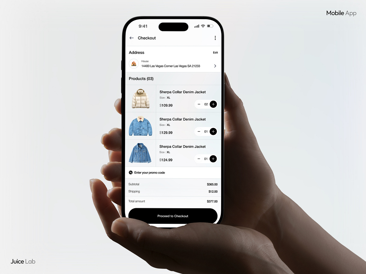 Premium E-commerce Mobile UI Image 2
