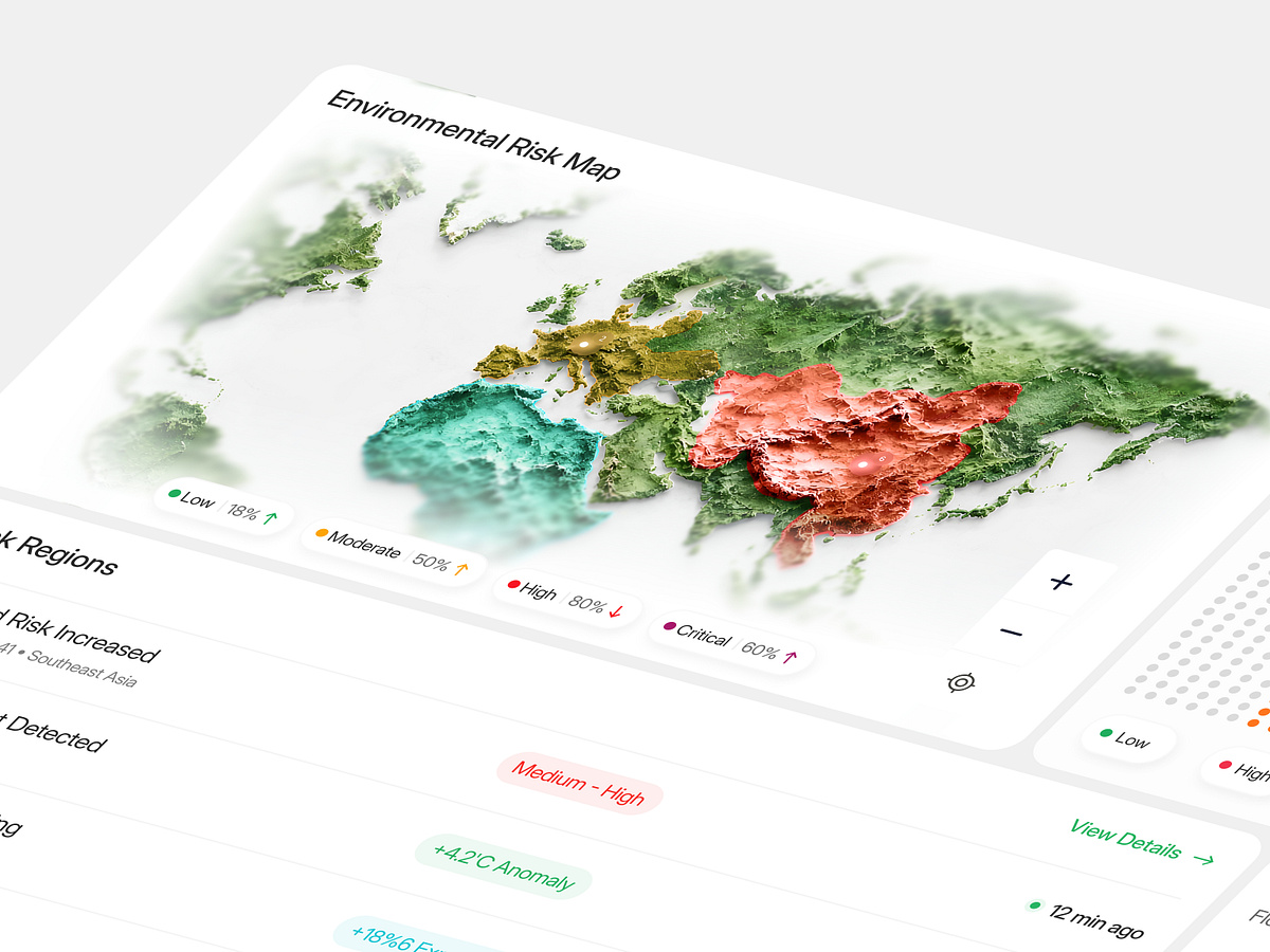 Environmental Risk Overview Analytics Dashboard Image 1