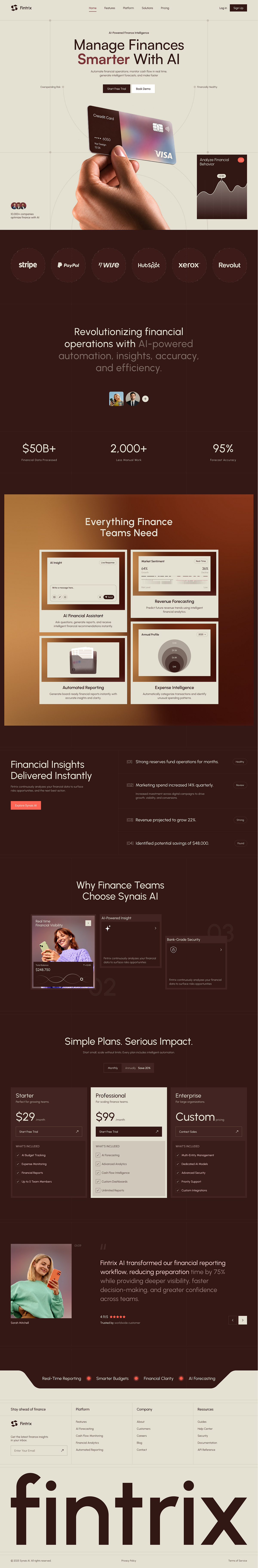 Fintrix AI-Powered Finance Platform Image 2