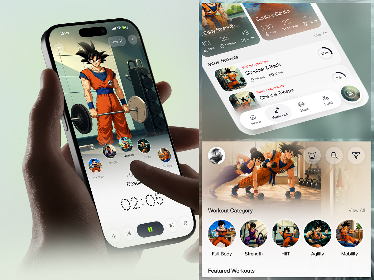 Anime Fitness Workout App Image 1