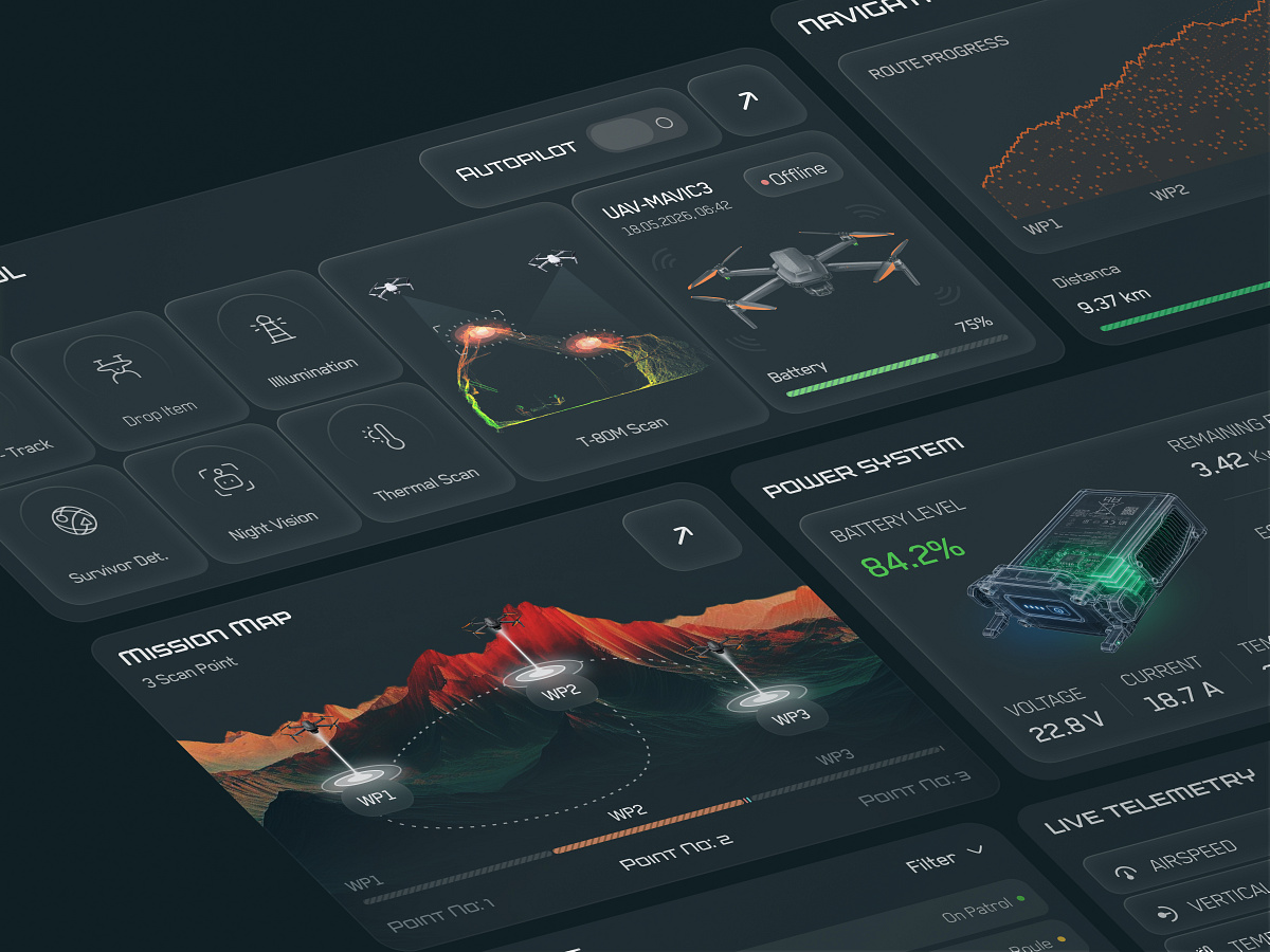 Drone Fleet Mission Control Dashboard Image 2