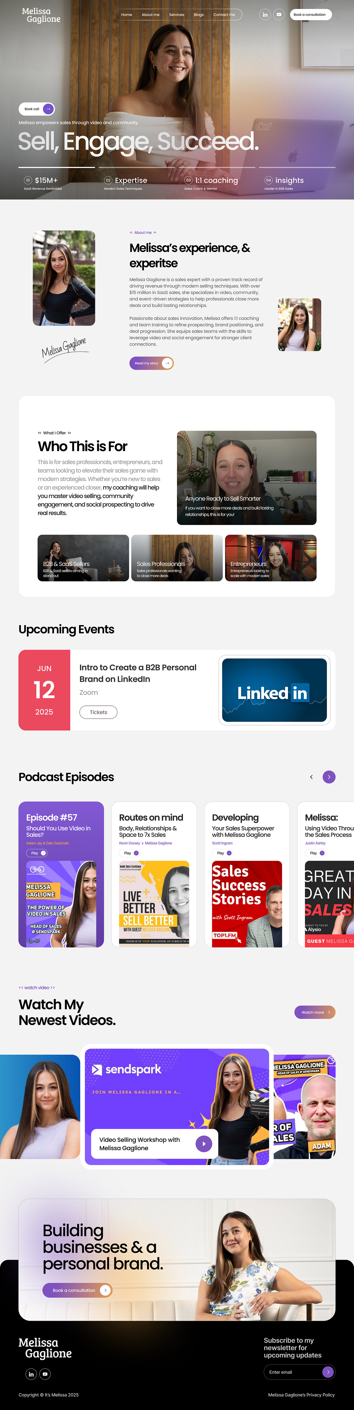 Melissa Personal Landing Page Image 0