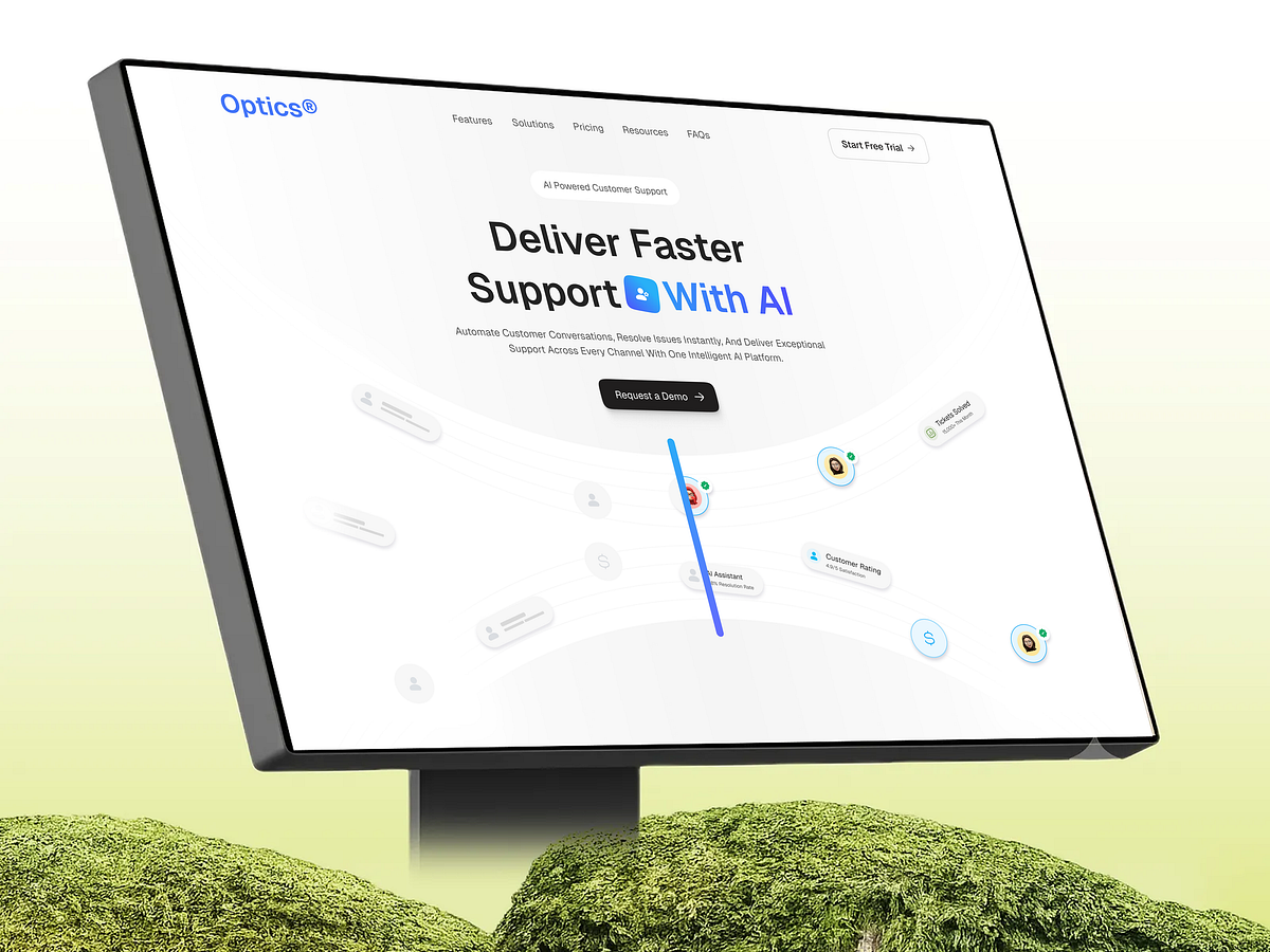 AI Customer Support SaaS Landing Page