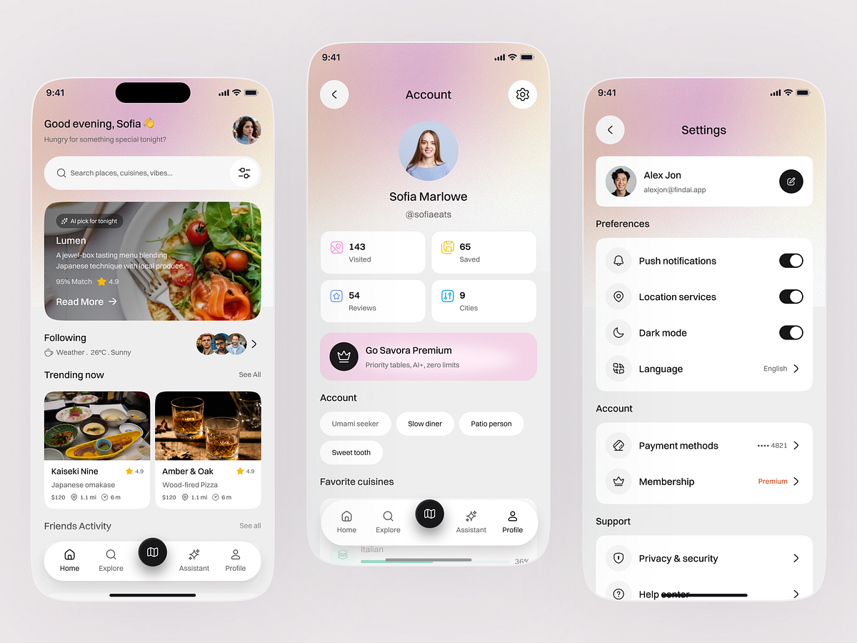 AI Restaurant Finder & Food Experience Mobile App
