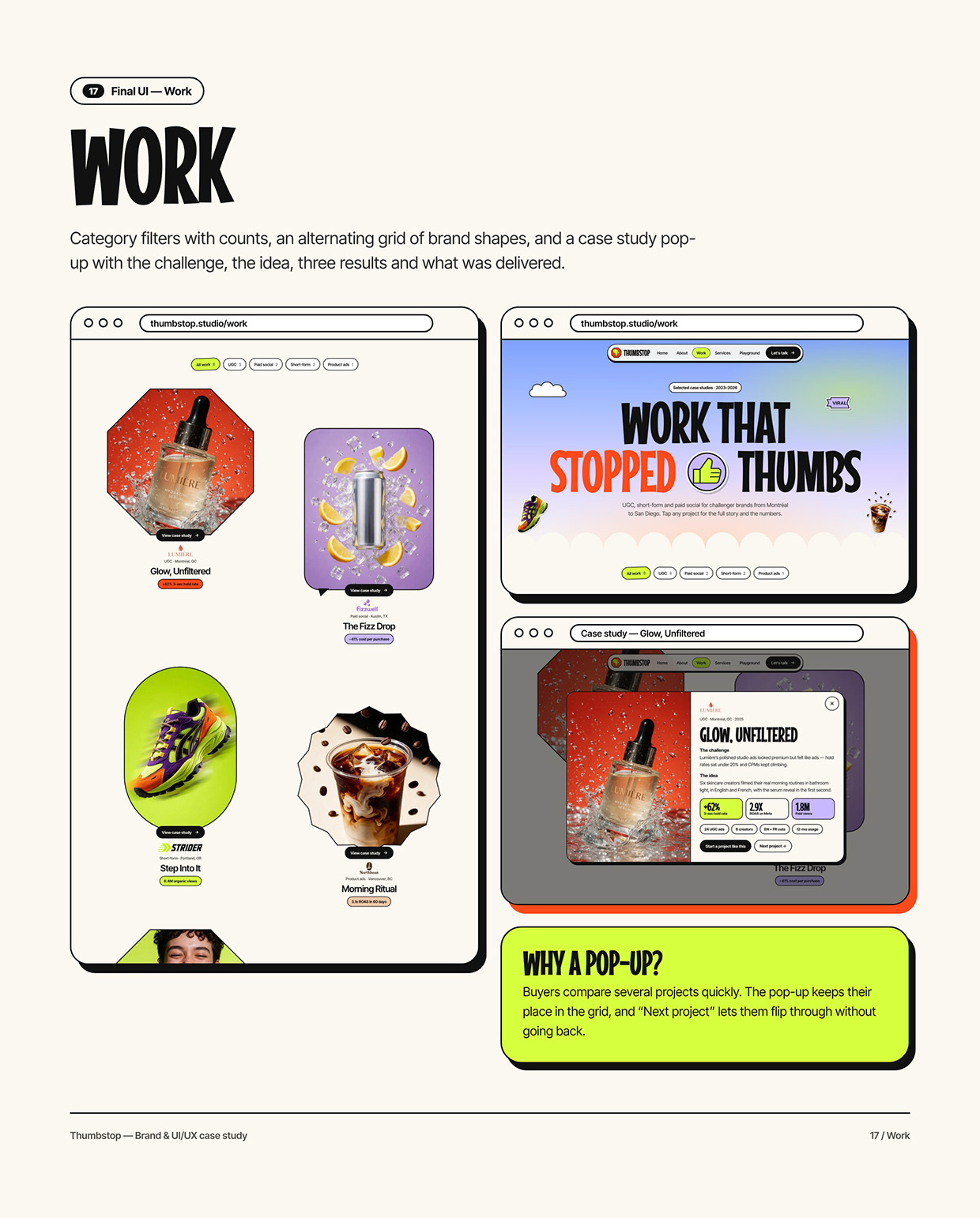 Thumbstop | Brand Identity & UI/UX Design Image 16