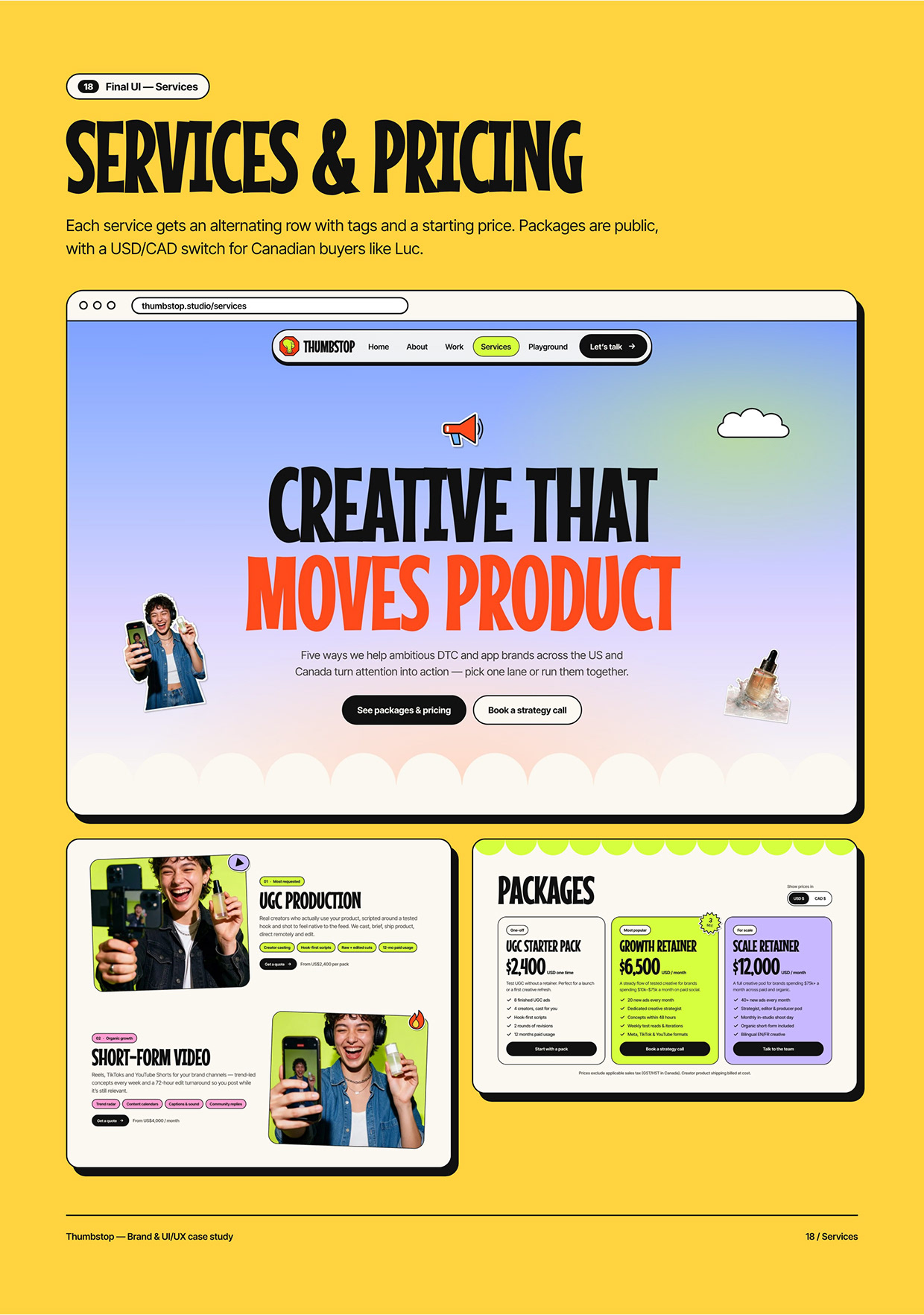Thumbstop | Brand Identity & UI/UX Design Image 17