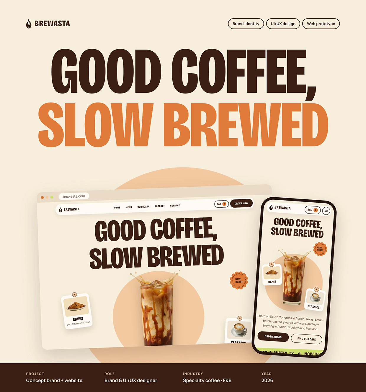Brewasta: Coffee Brand Identity & UI/UX Case Study