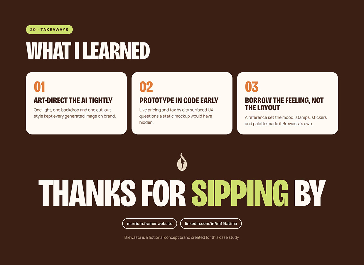 Brewasta: Coffee Brand Identity & UI/UX Case Study Image 19