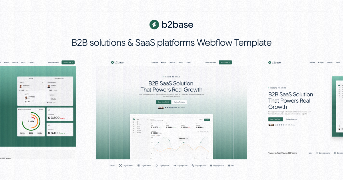 B2base - Webflow HTML website template